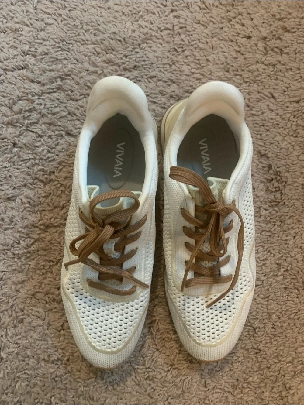 Vivaia Allday Unisex Slip-On Mesh Sneakers Sneakers White Ivory Cream